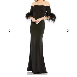 Ieena Duggal 11441 - Fringed Sheath Evening Gown
